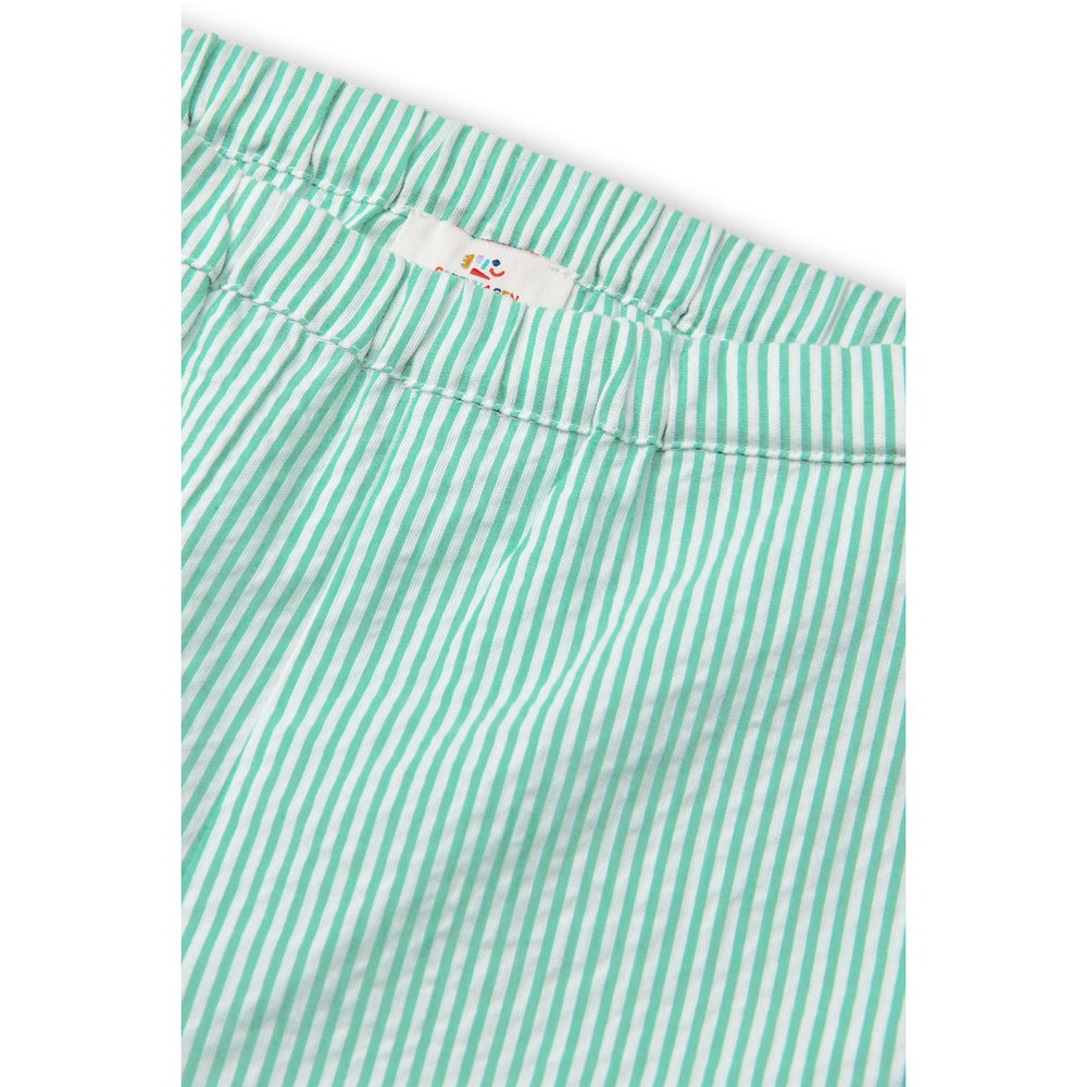 Køb COPENHAGEN COLORS Sharp Green W Cream Stripe Seersucker Shorts Sporty