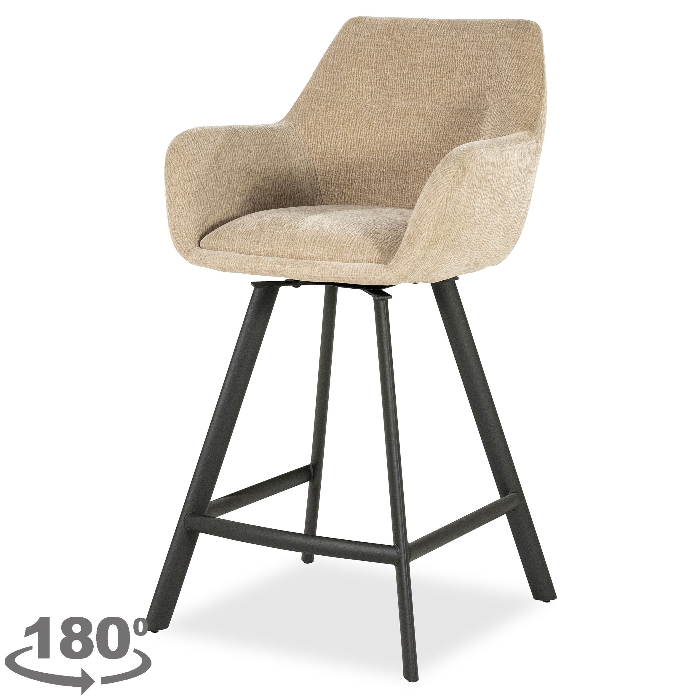 Barkruk taupe 250181 Bliss II B52 x D56.5 x H96.5 cm