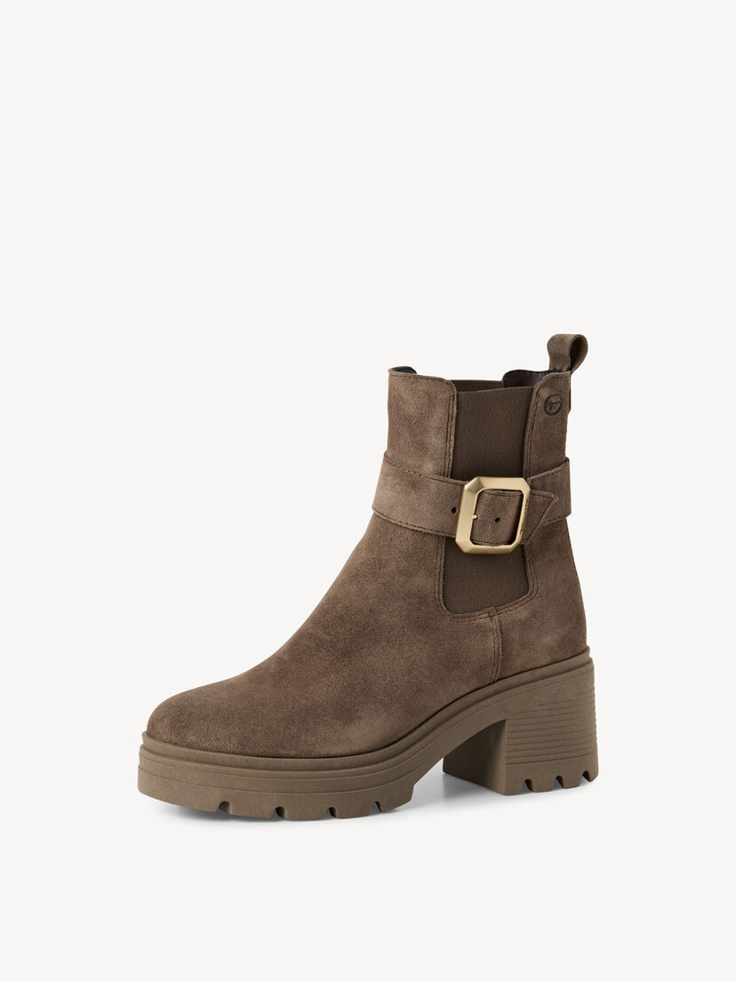 Leren Chelseaboot - beige