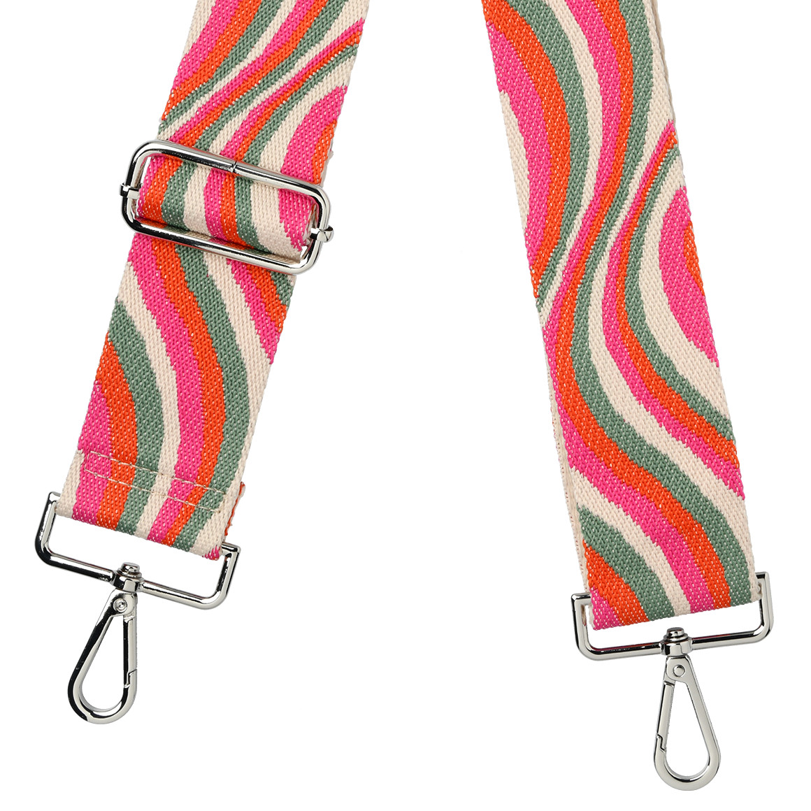 Gina Benotti Schulterriemen mit Allover-Muster hellbeige / bunt