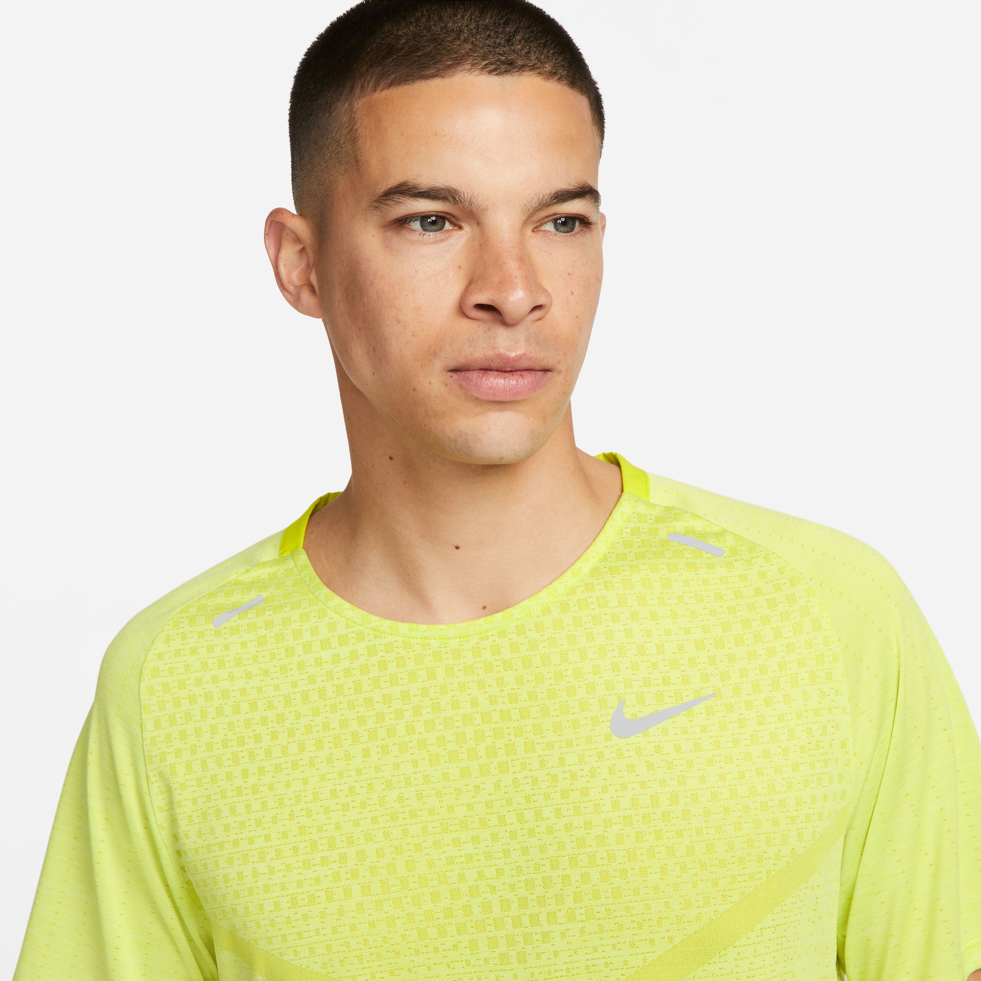 TechKnit Running Tee Herre 308/Bright Cactus/Light Lemon Twist