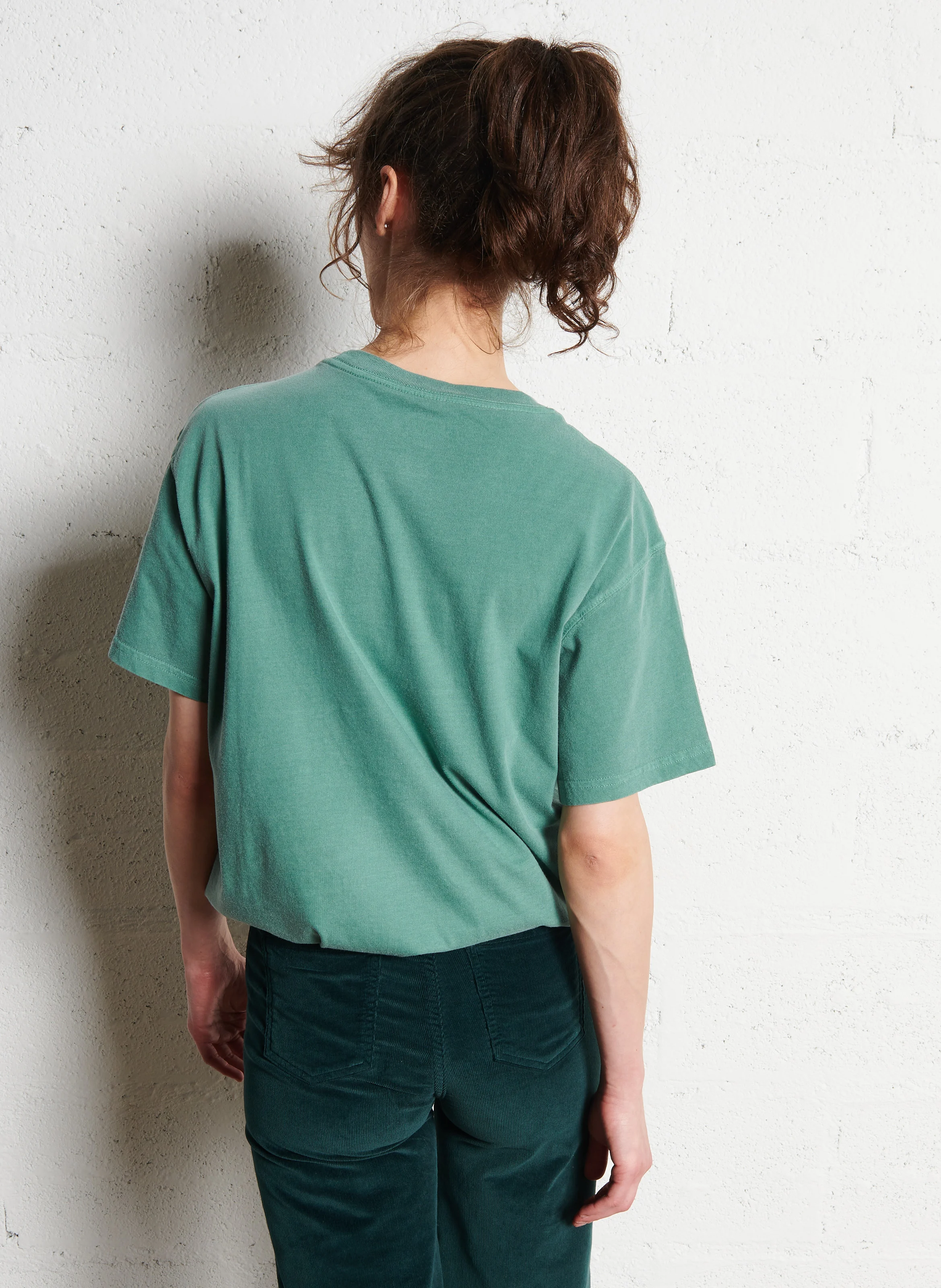 TRUCKER BUBBLE - Tee-shirt droit col rond sérigraphié en coton | Vert