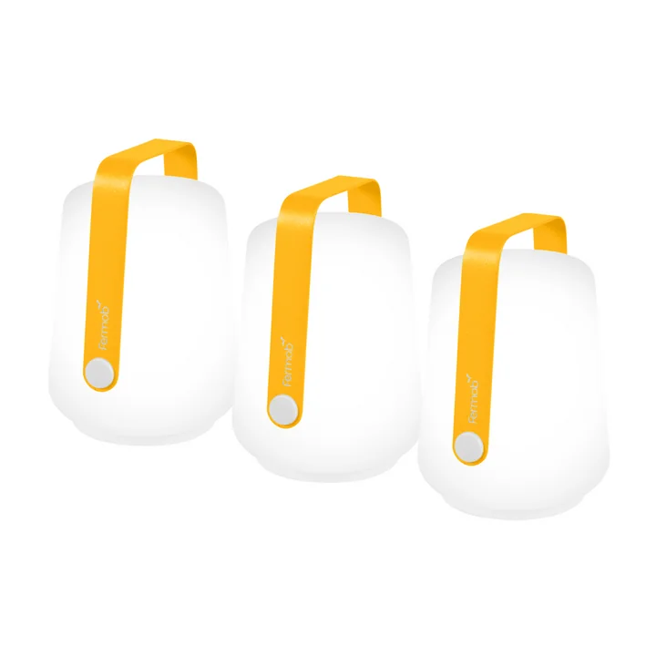 Fermob - Balad Akku LED-Leuchte H 12 cm, honig (3er-Set)