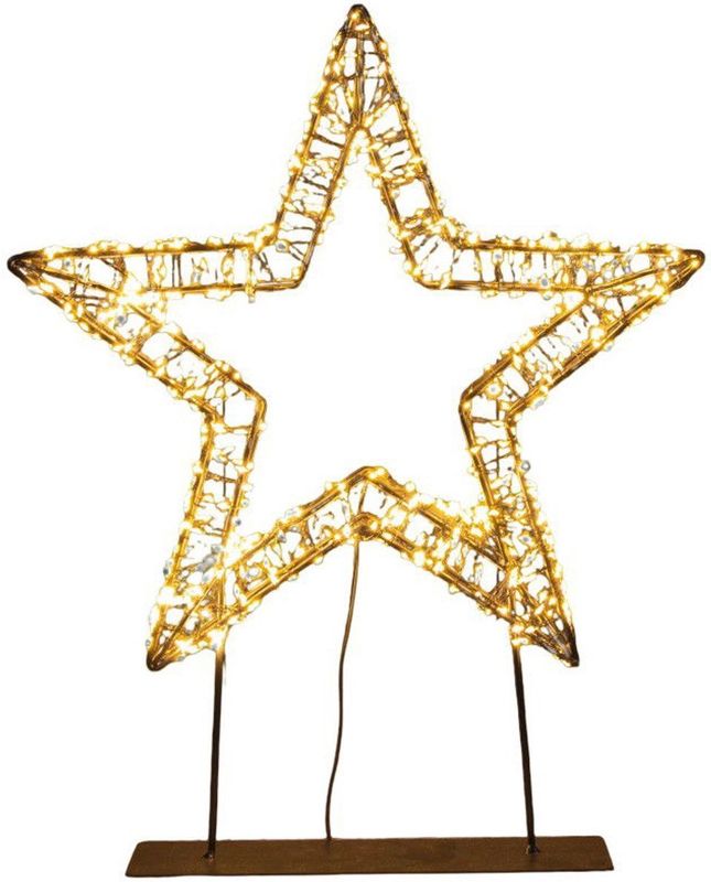 Anna's Collection - Kerstster op Voet - Verlichting - 36 x 7,5 x 45 cm