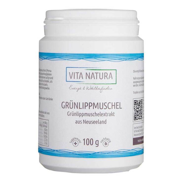 Grünlipp Muschel Pulver 100g, 100 g