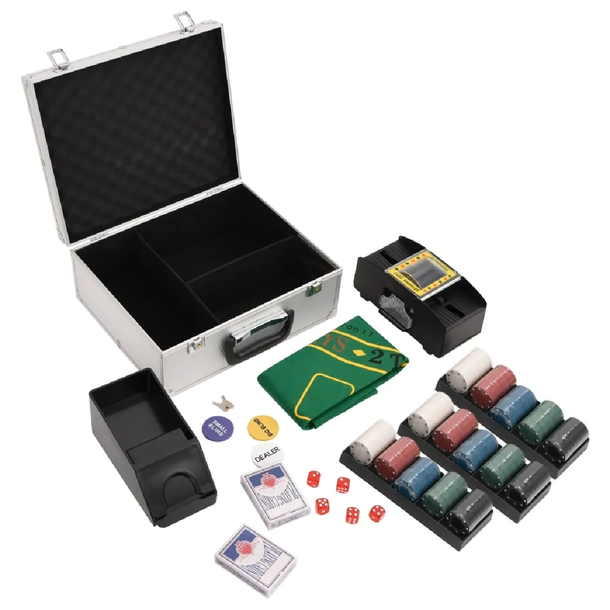 vidaXL Jeu de Jetons de Poker 300 pcs
