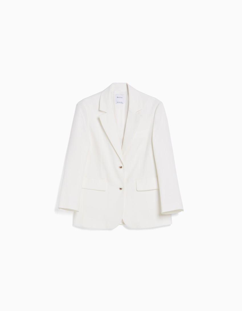 Blazer feminino de corte amplo
