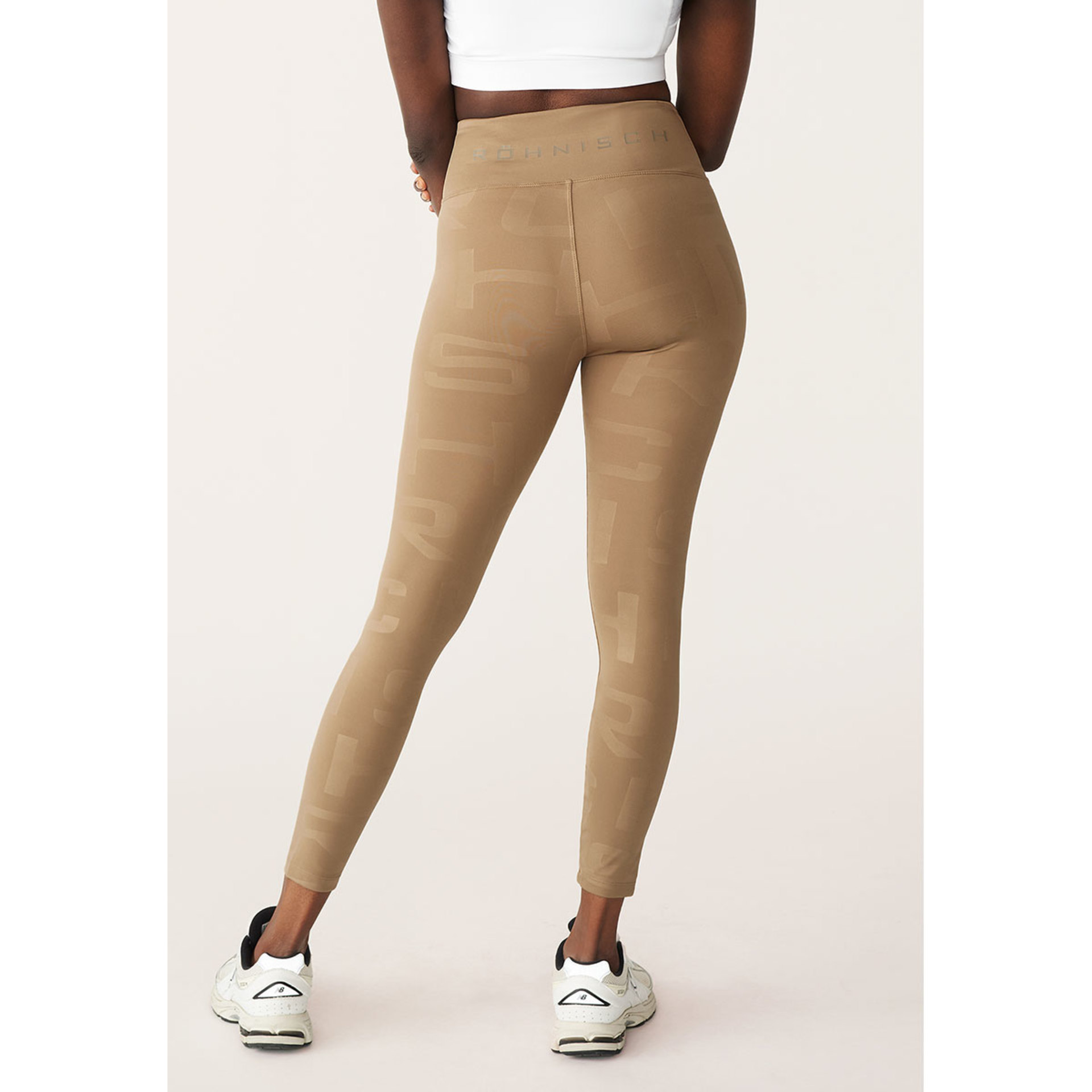 Röhnisch Shine Effect Hardloopbroek Lang Bruin Dames