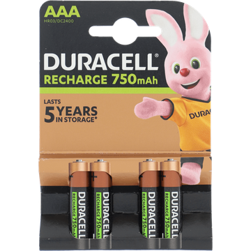 Duracell Rechargeable Batterijen AAA 750mAh