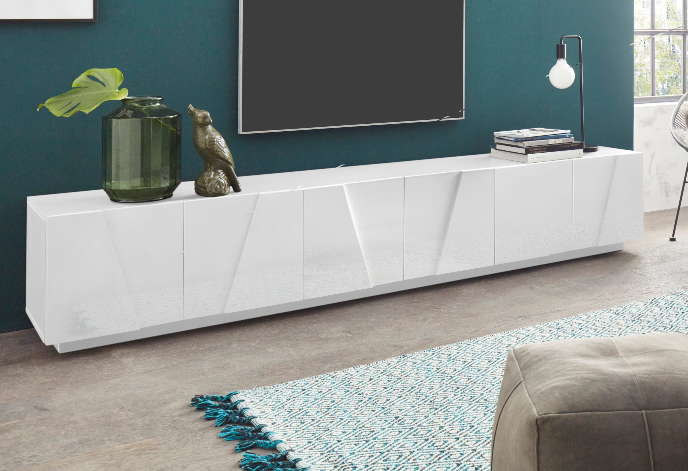 INOSIGN Lowboard »PING, TV-Board, TV-Band, TV-Kommode« mit 6 Türen, Breite 243,8 cm