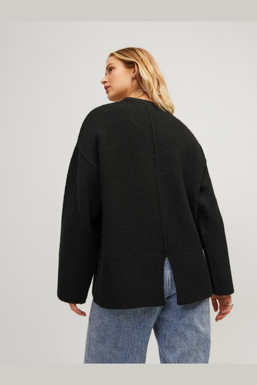 Jjxx Jxollie Diverse Crew Neck Knit Sn 4335971 black moonbeam neck piping
