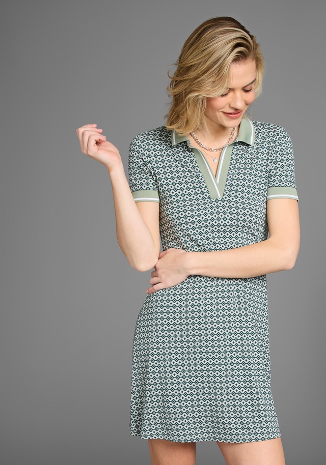Laura Scott Sommerkleid mit modischem Polo-Kragen