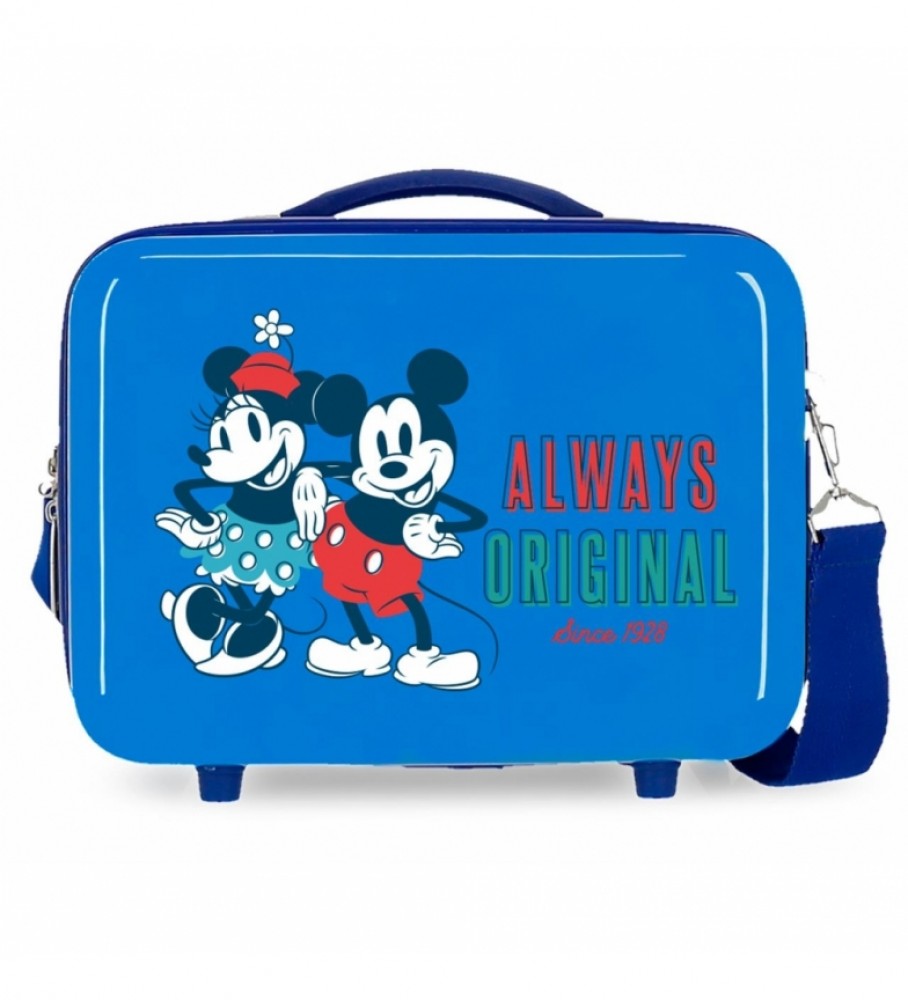 Bolsa Joumma Neceser ABS Mickey Always Original Adaptável azul - 29x21x15cm -