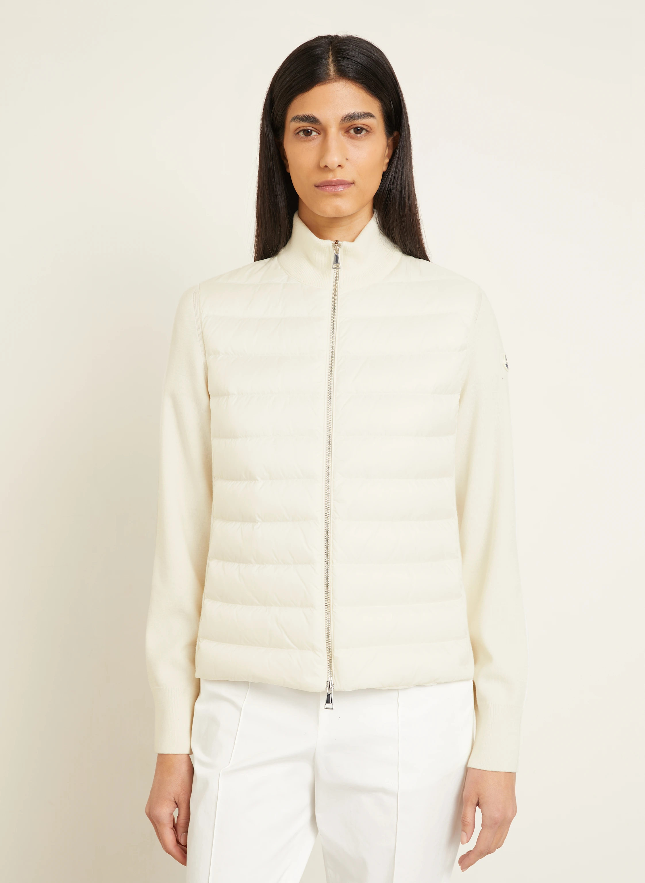 MONCLER Daunenjacke im Materialmix