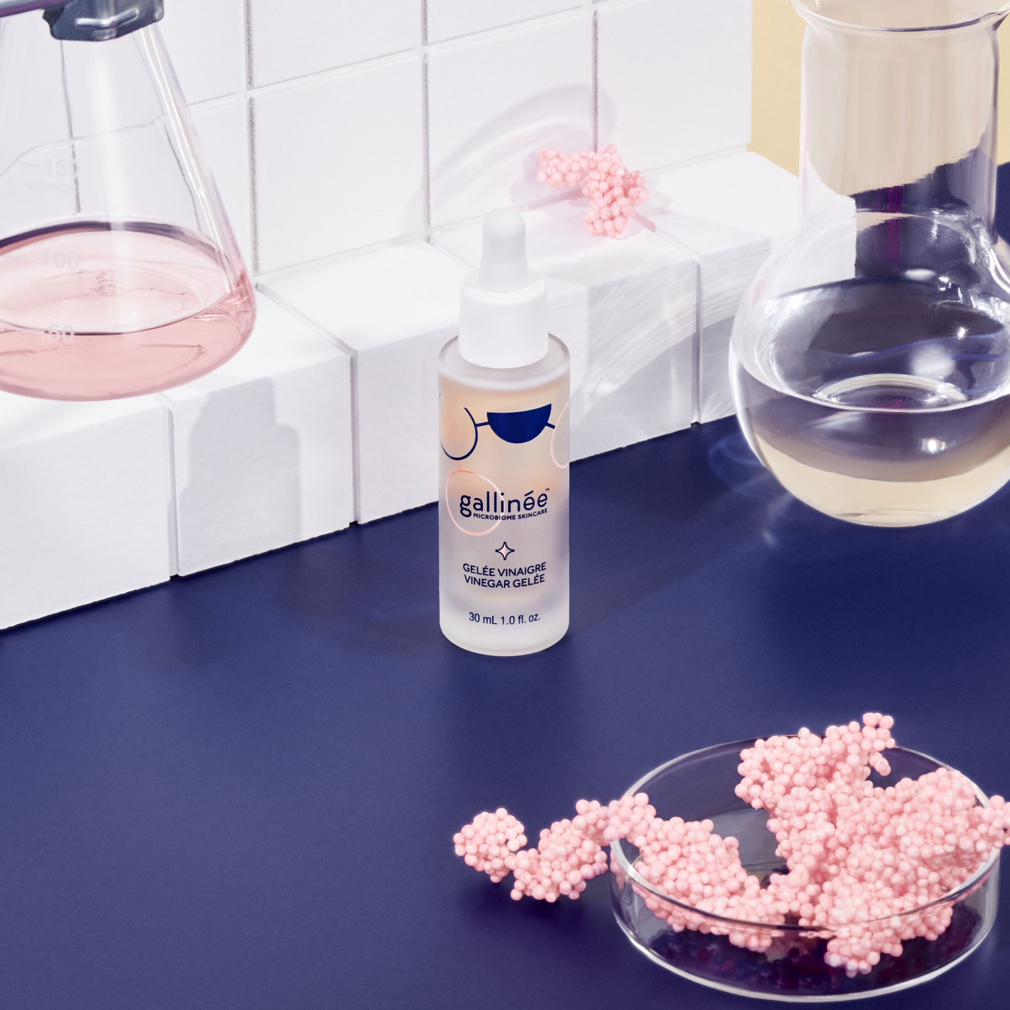 Gallinée Face Vinegar Gelée - reduziert das Erscheinungsbild von Hautunreinheiten und bewahrt den natürlichen pH-Wert der Haut - für zu Akne neigende Haut