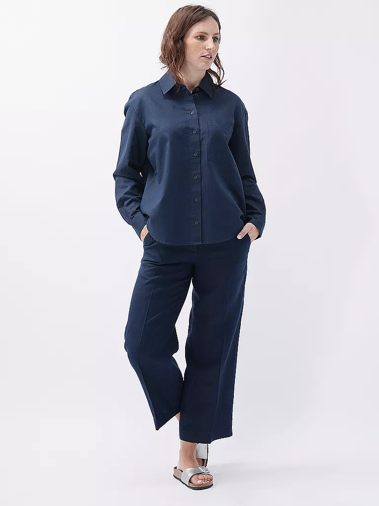 MARC O' POLO DENIM Hemdbluse  dunkelblau