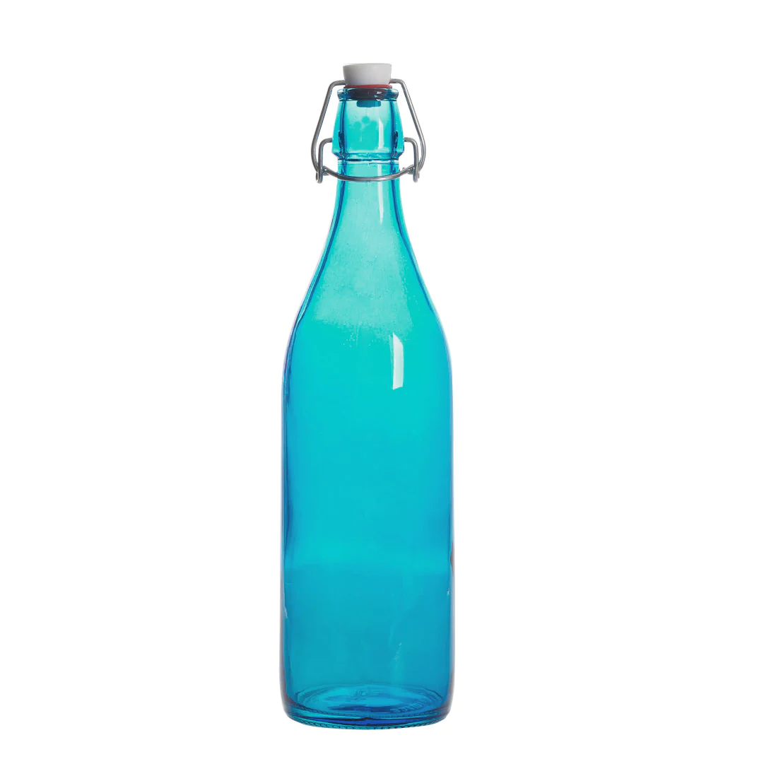 Bouteille à limonade avec son bouchon mécanique 1 l azur Bormioli Rocc