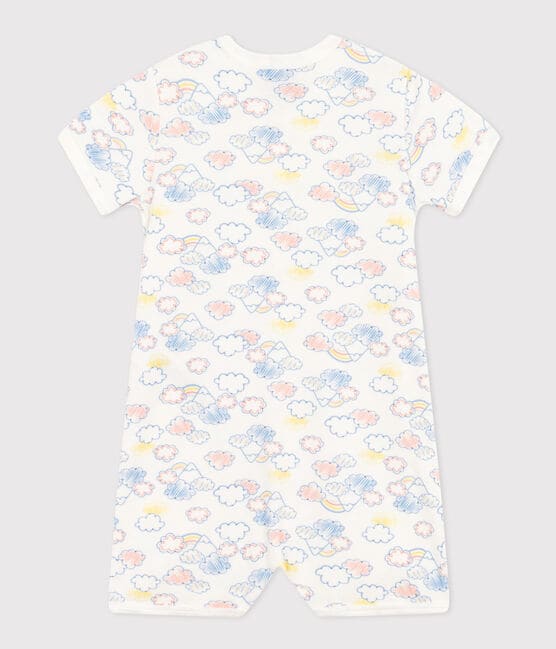 Combinaison en coton imprimé arc-en-ciel bébé