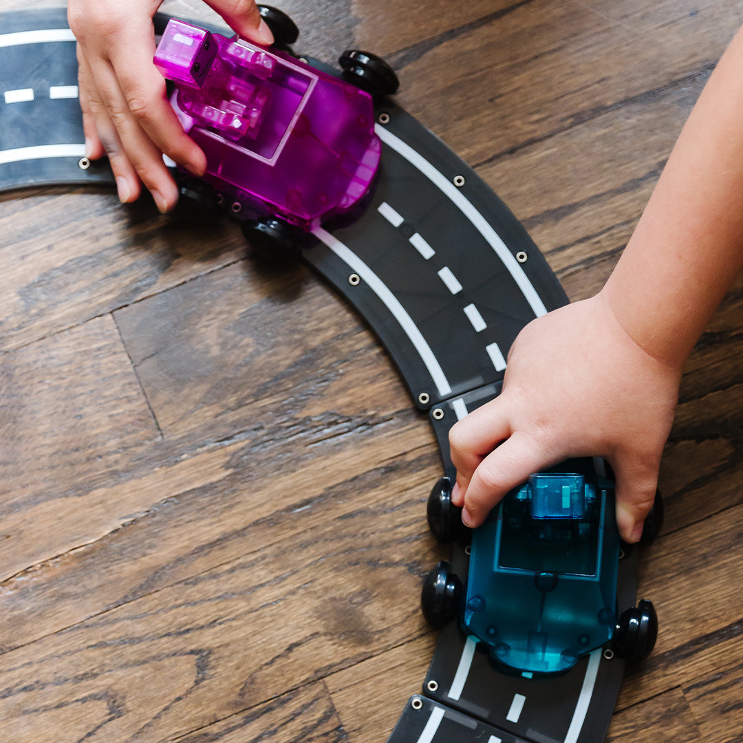 MAGNA-TILES magnetische speeltegels weg - 12st