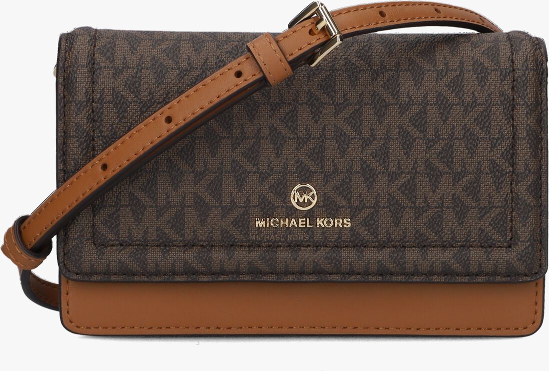 MICHAEL KORS bruine michael kors schoudertas sm phone crossbody