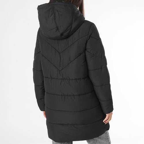 Doudoune Capuche Longue Femme Dalcon Noir
