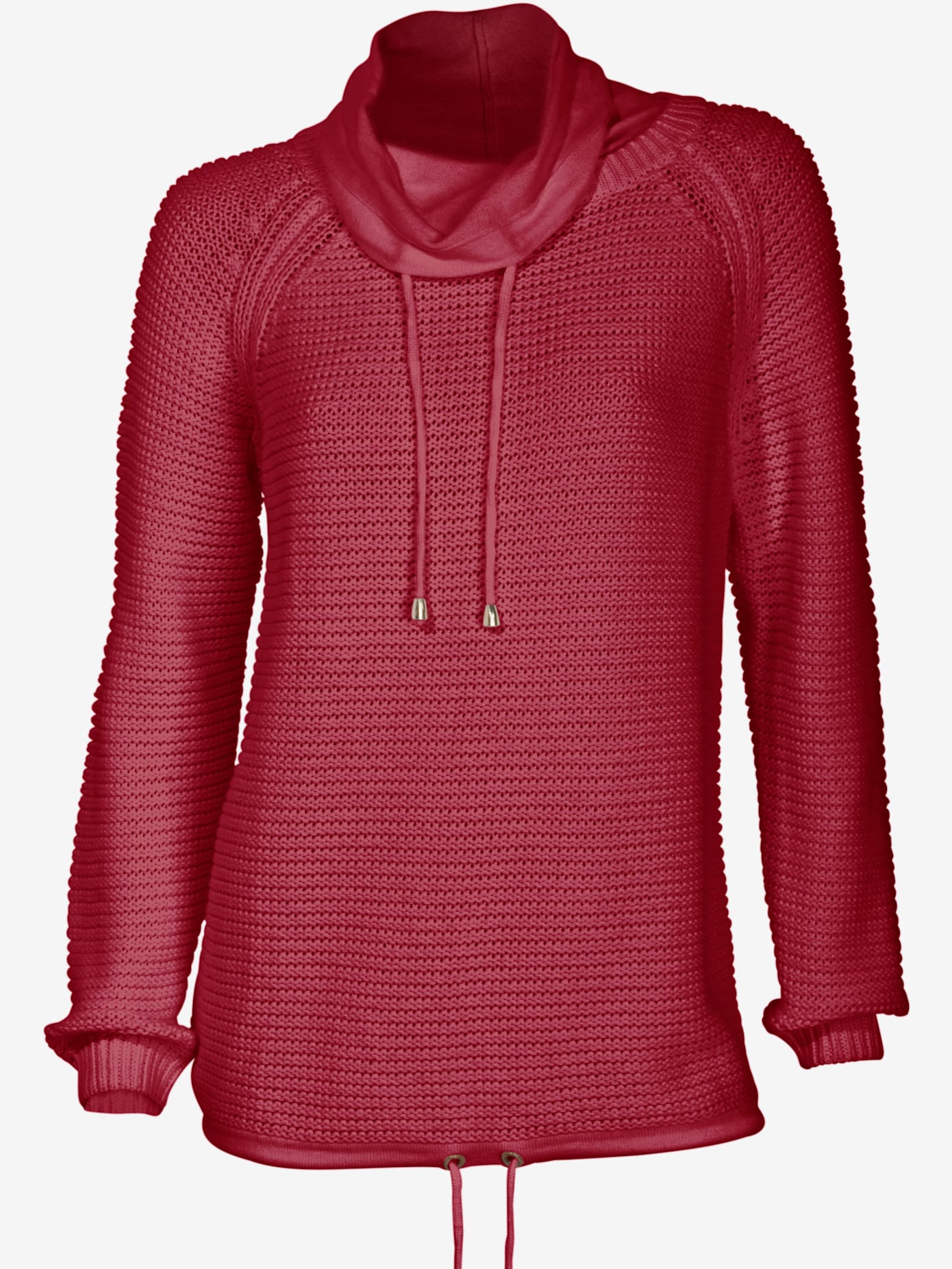Camionneur tricot grosses mailles avec manches raglan
