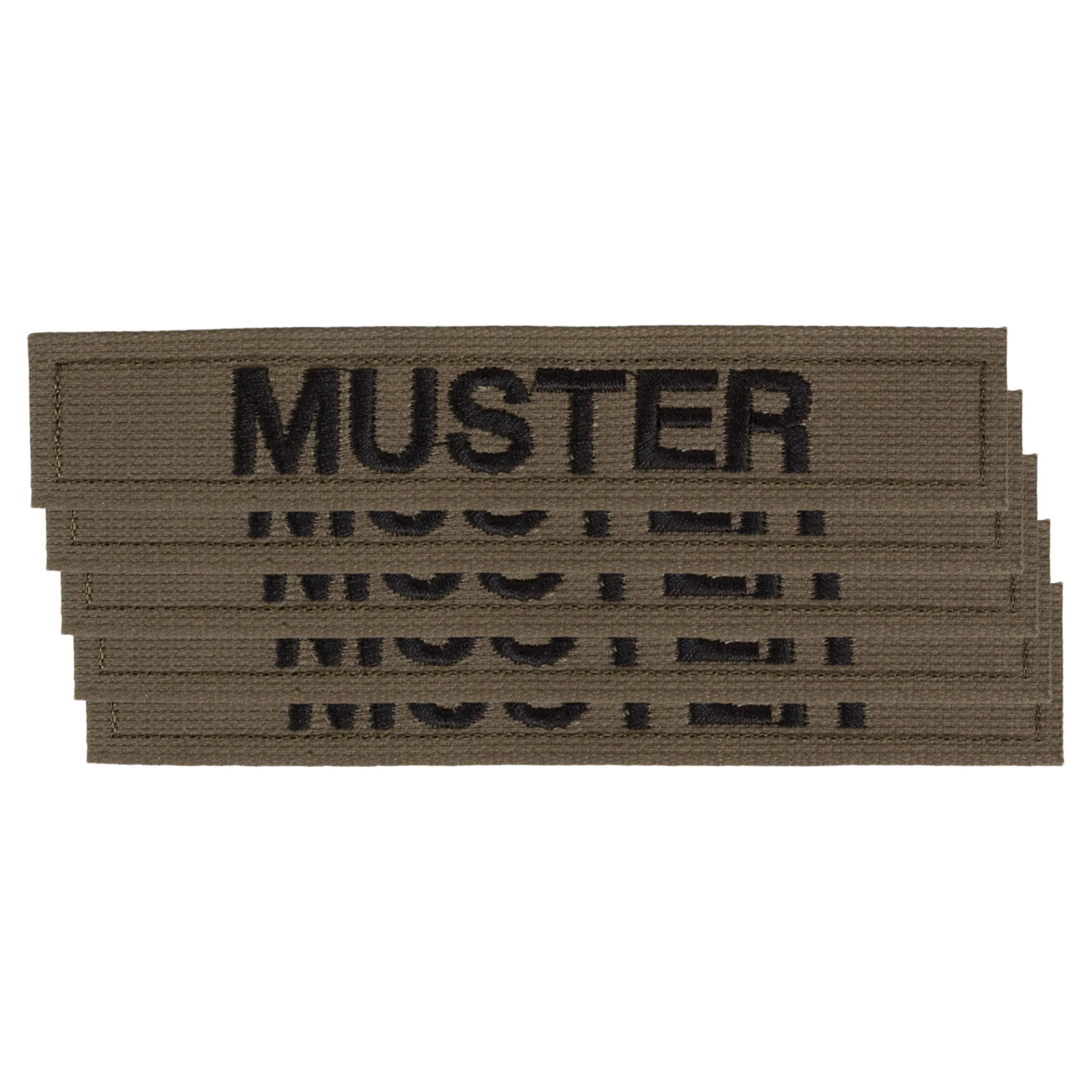 ASMC -  Namensbänder 5er Set oliv schwarz