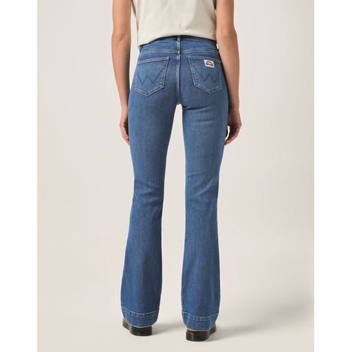 Wrangler Flare Jeans, Raven, W32/L32