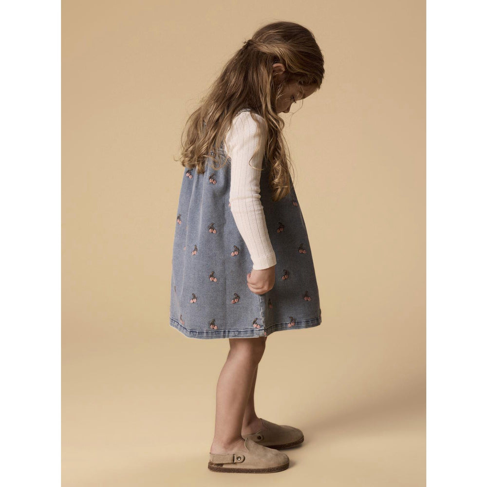 Køb Lil'Atelier Medium Blue Denim Cherry Nmfdeva Dnm Emb Spencer 2024-Es Lil