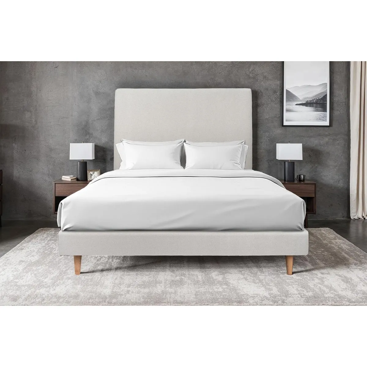 Sommeil de Plomb Lit 160x200cm - Gris clair