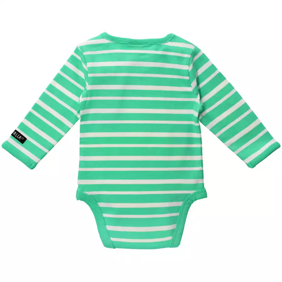 Villervalla Body Langarm Stripes kaktus