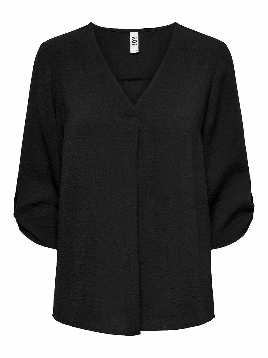 Blusa JDY com mangas 3/4 e decote em V.