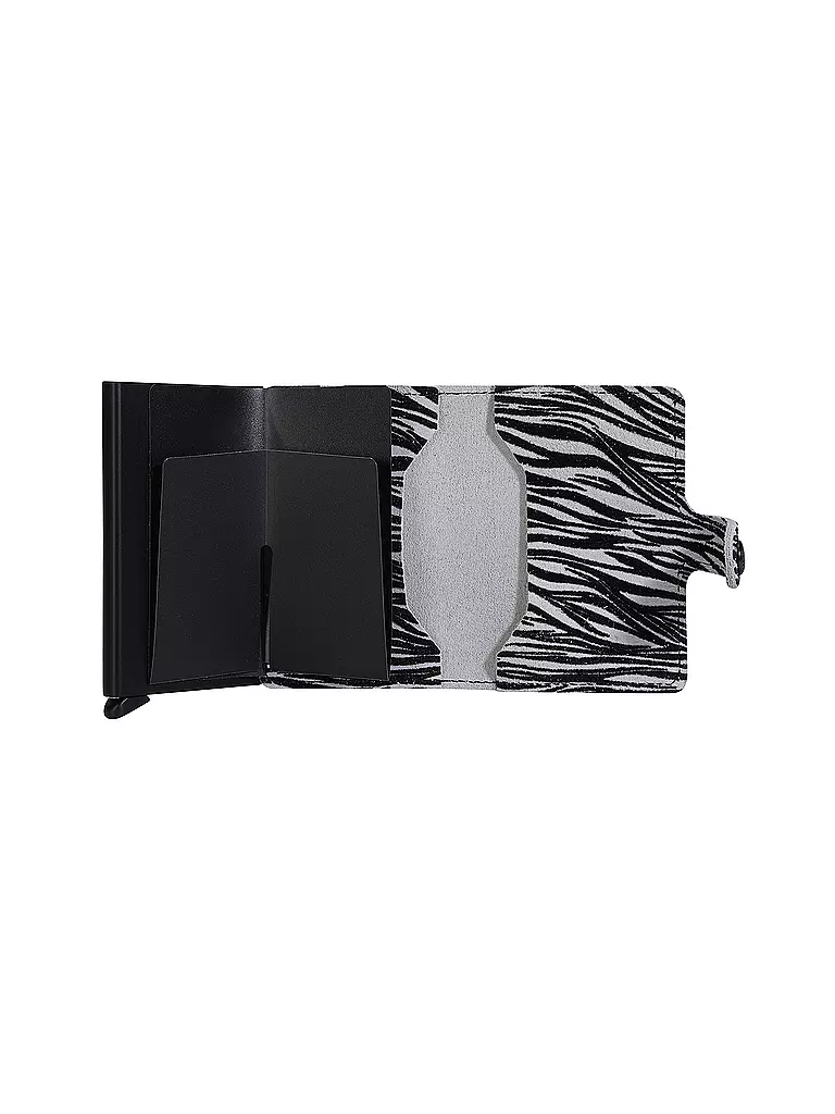 SECRID Miniwallet ZEBRA light grey hellgrau