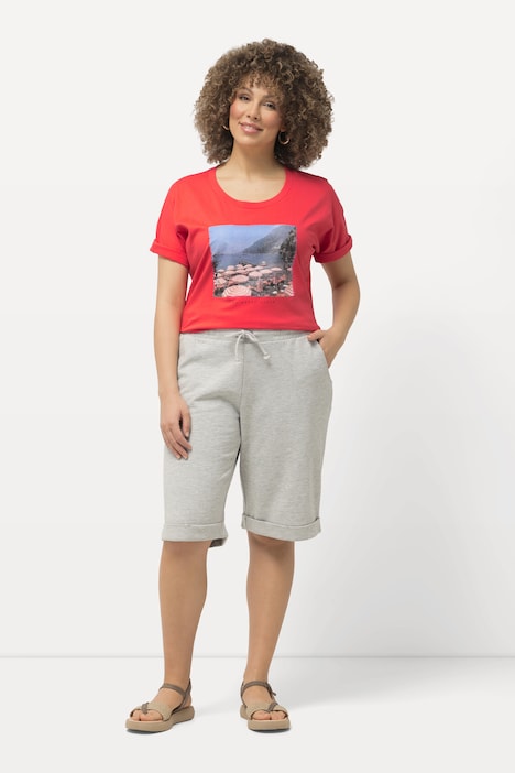 Sweatshorts Mary, weites, gerades Bein, Elastikbund