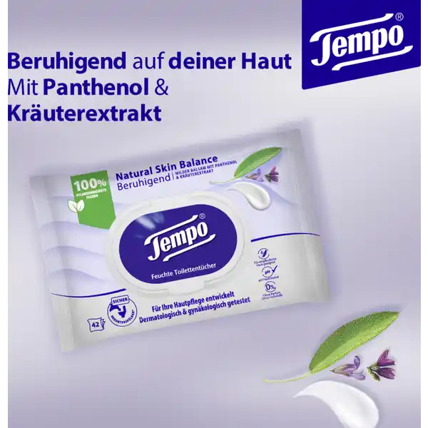 Feuchte Toilettentücher Natural Skin Balance