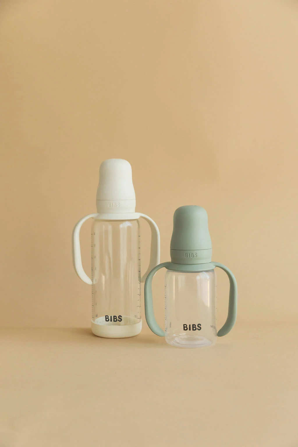 BIBS Babyfles 270 ml - Blush - met latex speen en opvouwbare trechtertje
