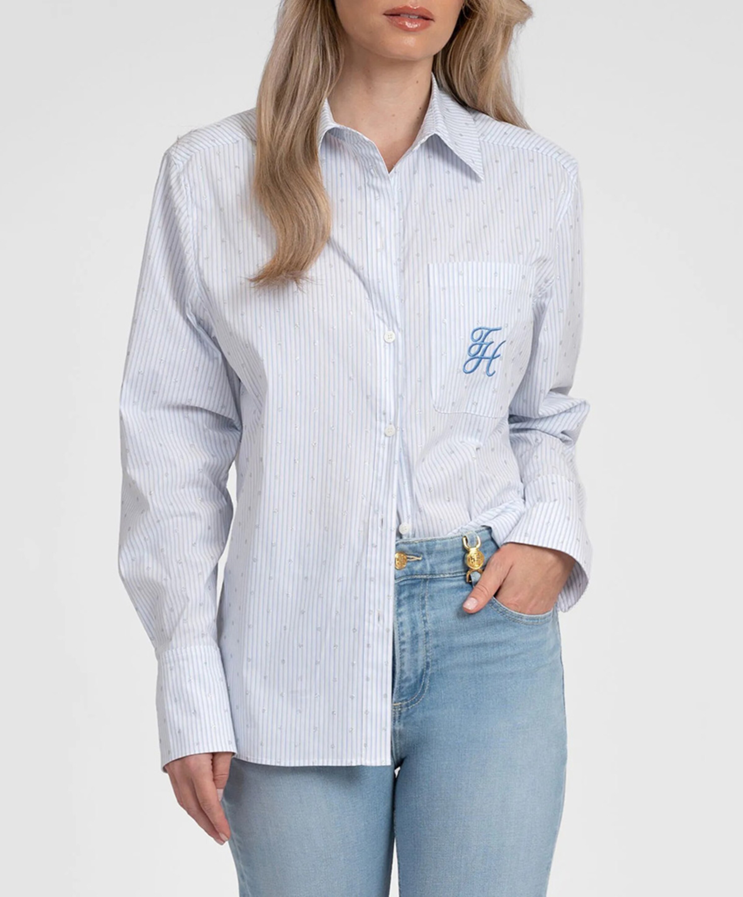Fifth House Dames blouse blauw