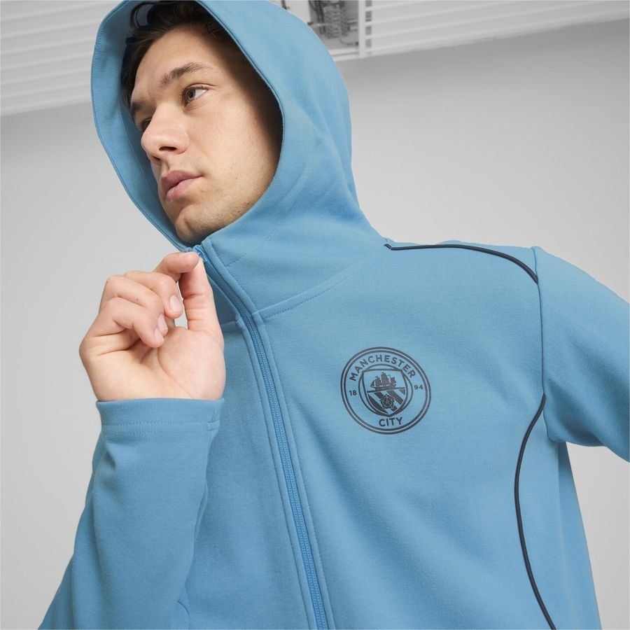 Manchester City Sweat à Capuche Casuals - Magic Blue/Bleu Marine