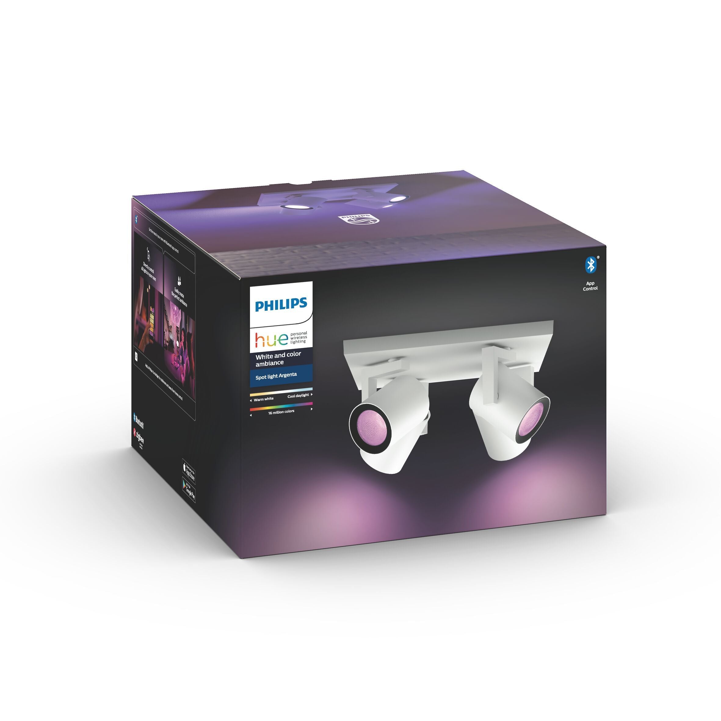 LE_HUE WACA Spot Argenta 1flg weiss - Weiss / B: 24.0 cm x H: 10.8 cm
