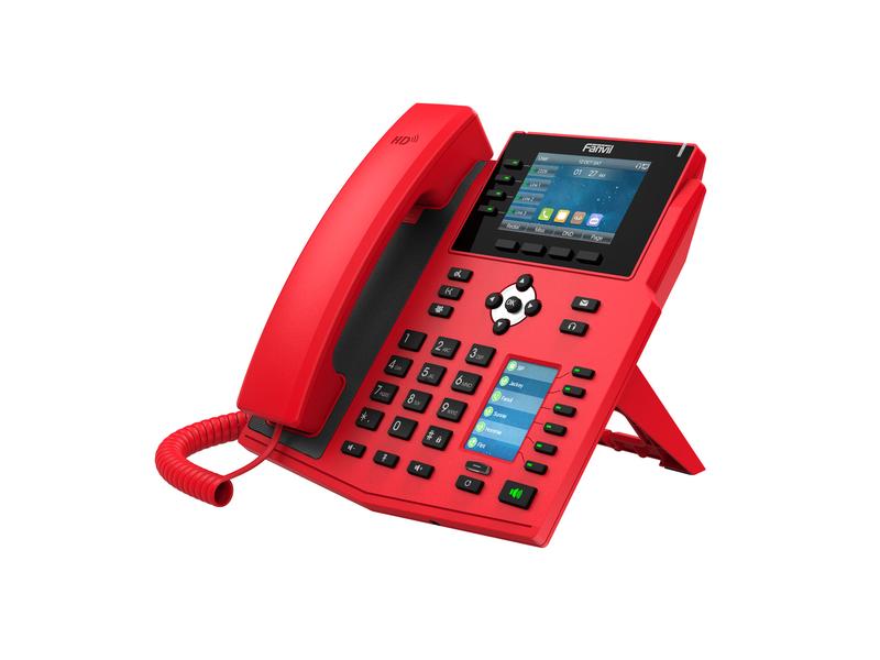 Fanvil Tischtelefon X5U-R Rot X5U-R Spezielles rotes IP-Telefon