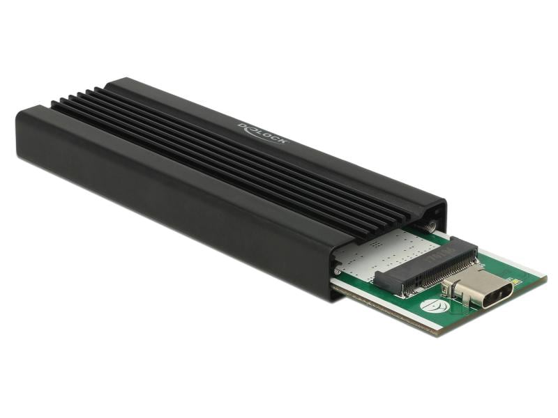 Delock Externes Gehäuse USB-C 3.1 Gen2 für M.2 NVME SSDs Delock Externes Gehäuse für M.2 NVMe PCIe SSD mit SuperSpeed USB 10 Gbps (USB 3.1 Gen 2) USB Type-C Buchse