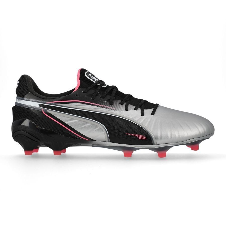 PUMA King Ultimate FG/AG Audacity - Argenté/Noir/Sun Struck/Blanc