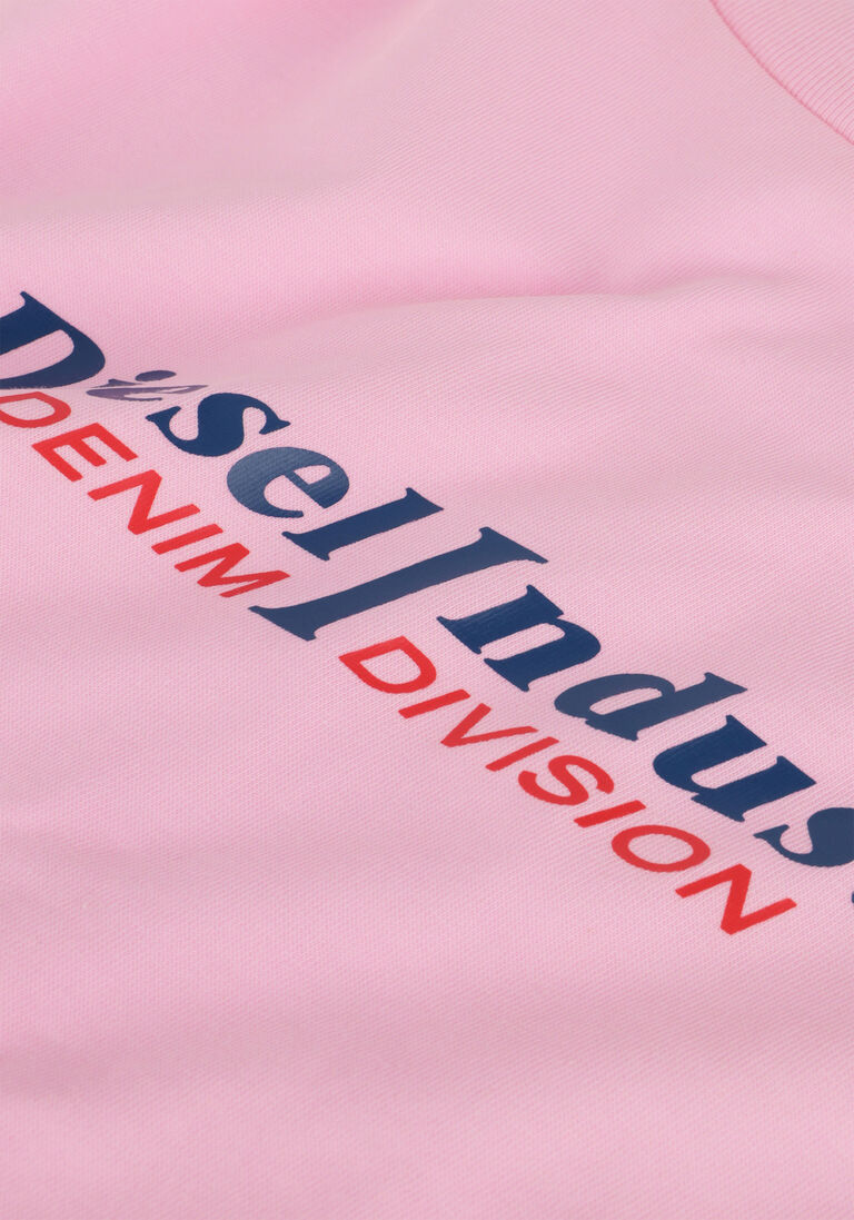 DIESEL roze diesel t-shirt texvalind