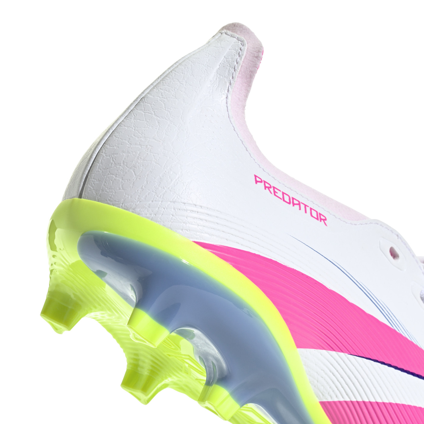 Adidas Predator League FT Gras / Kunstgras Voetbalschoenen (MG) Wit Roze Neongeel