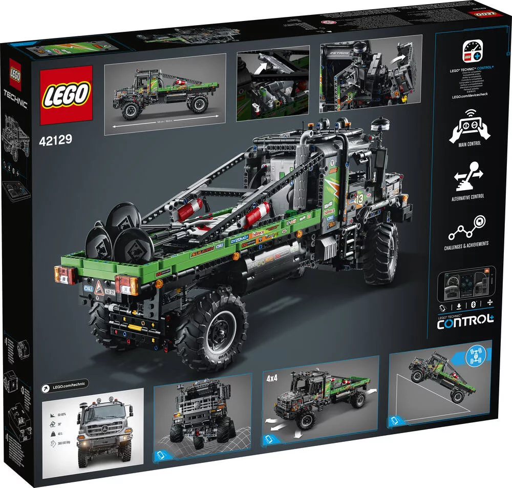 LEGO®TECHNIC 42129 - LE CAMION D’ESSAI 4X4 MERCEDES-BENZ ZETROS TELECOMMANDE