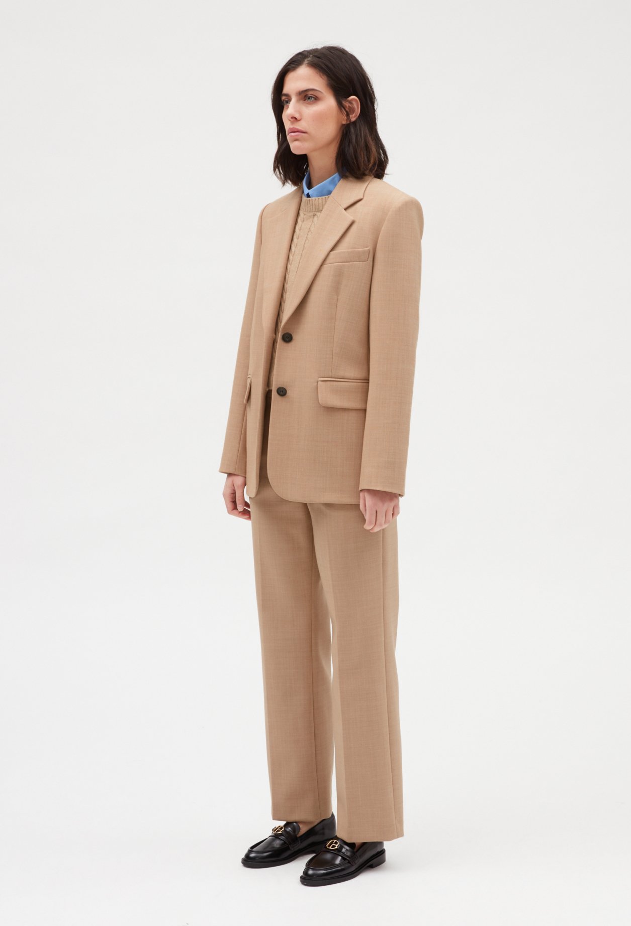 Veste tailleur beige