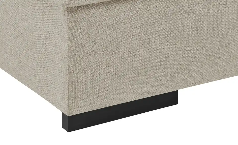 Ecksofa Rome Schlamm, Beige links Webstoff