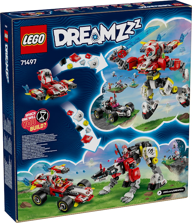 Coopers tigerrobot og Zeros hotrod LEGO® DREAMZzz (71497)