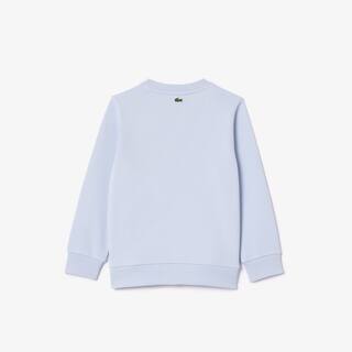 Sweatshirt avec imprimé iconique en coton Pullovers & Sweatshirts - Bleu - Lacoste - Enfant