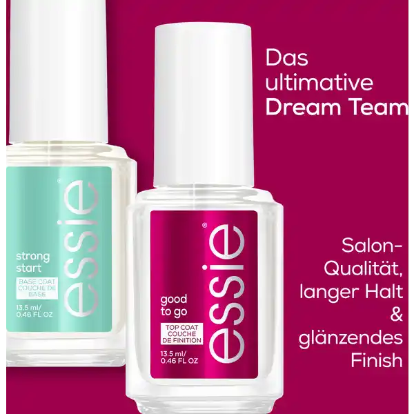 Nagellack Set strong start base coat, good to go top coat